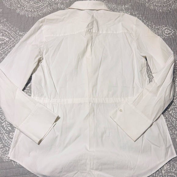 THEORY Tie-Waist Button-Down Blouse - Picture 4 of 6